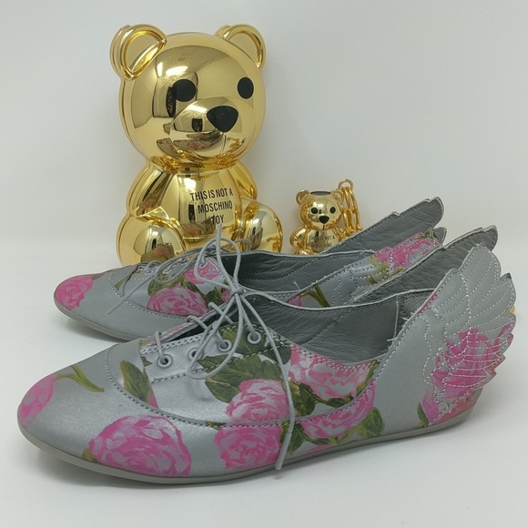 [Jeremy Scott Adidas] Rare Reflective Floral Wing - Picture 2 of 5